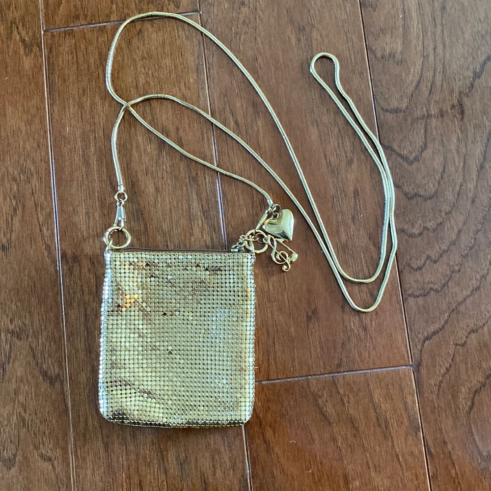 Gold pouch crossbody. Never used!